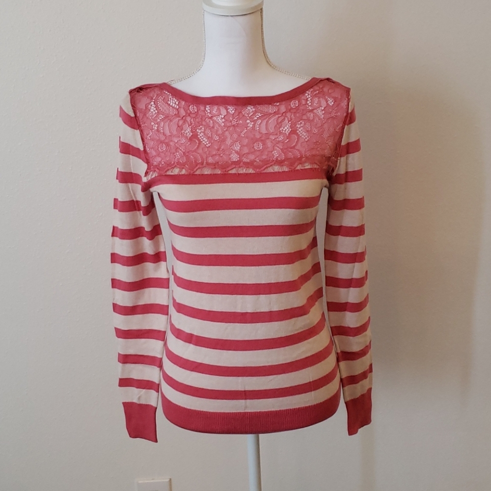 Lace Top Sweater